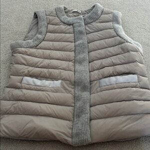 Cortland Park Val D'Isere Down Vest with Cashmere - Sz L BEAUTIFUL LIKE NEW